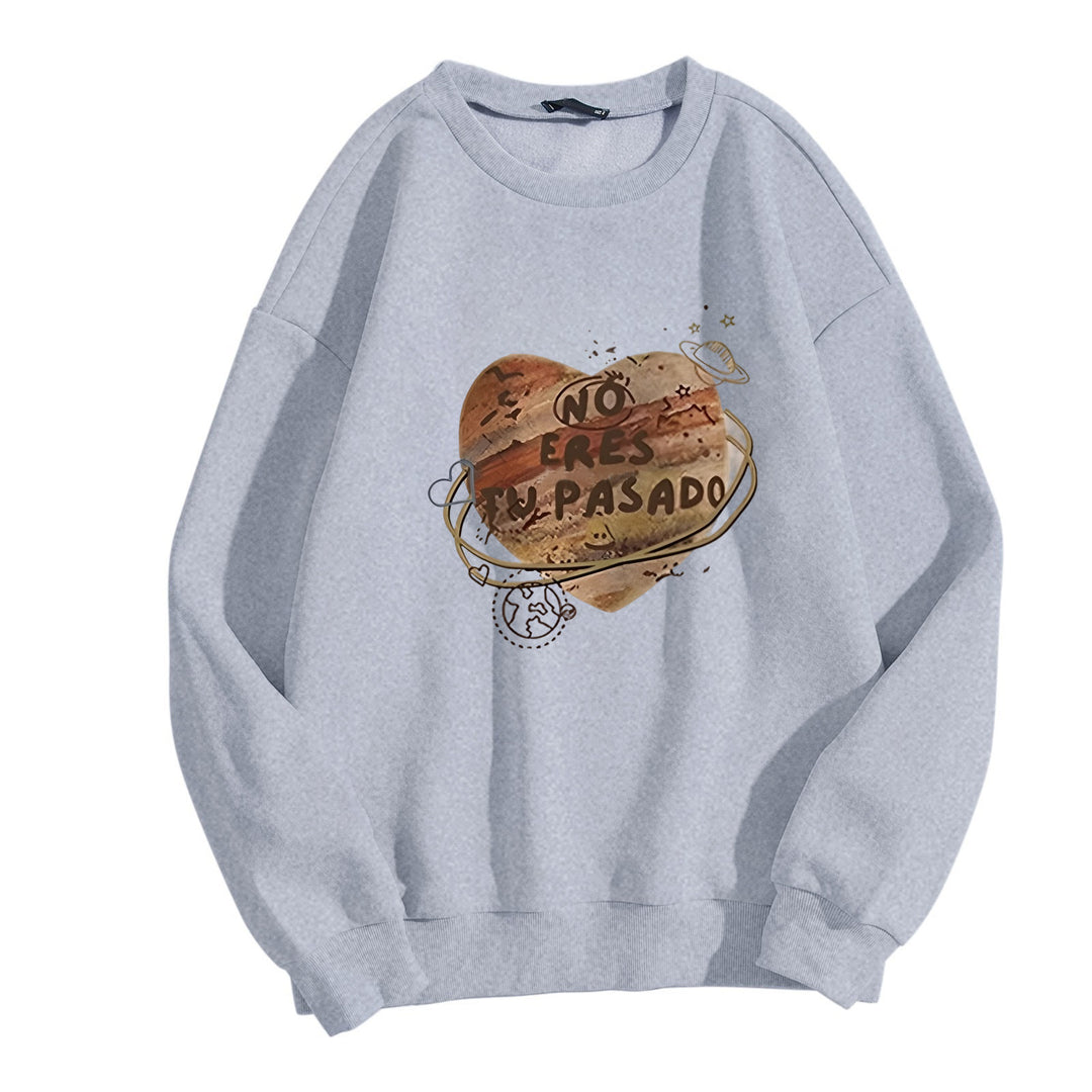 Women casual sweatshirt with creative heart design Chic & Stil