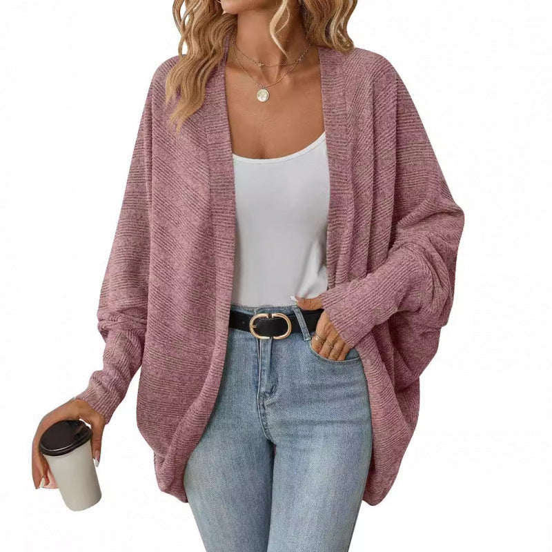 Women's Casual Cardigan with Oversized Cut and Casual Sleeves Lune London