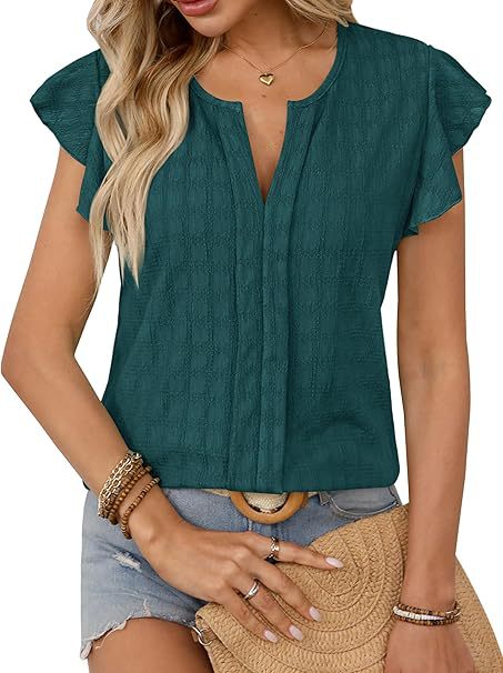 Ladies Short Sleeve Blouse Lune London