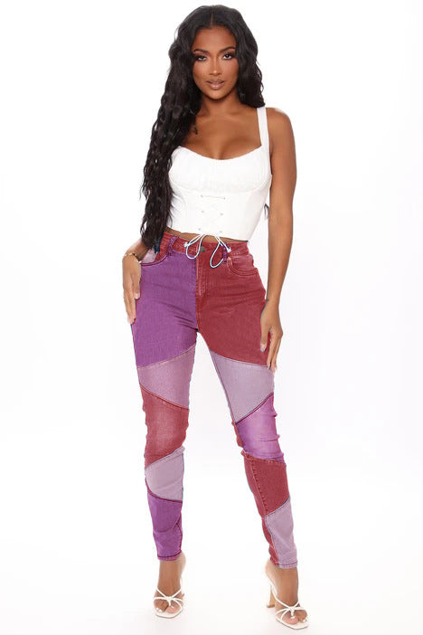 Slim-Fit jeans for women with modern block design and elastic waistband Lune London