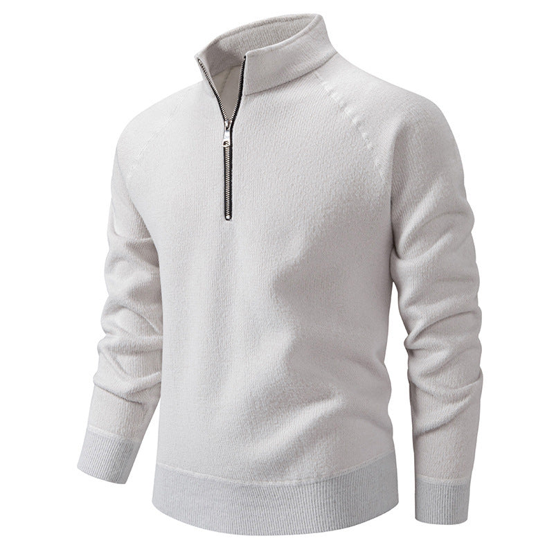 Men's sweater with modern zipper and raglan sleeves Lune London
