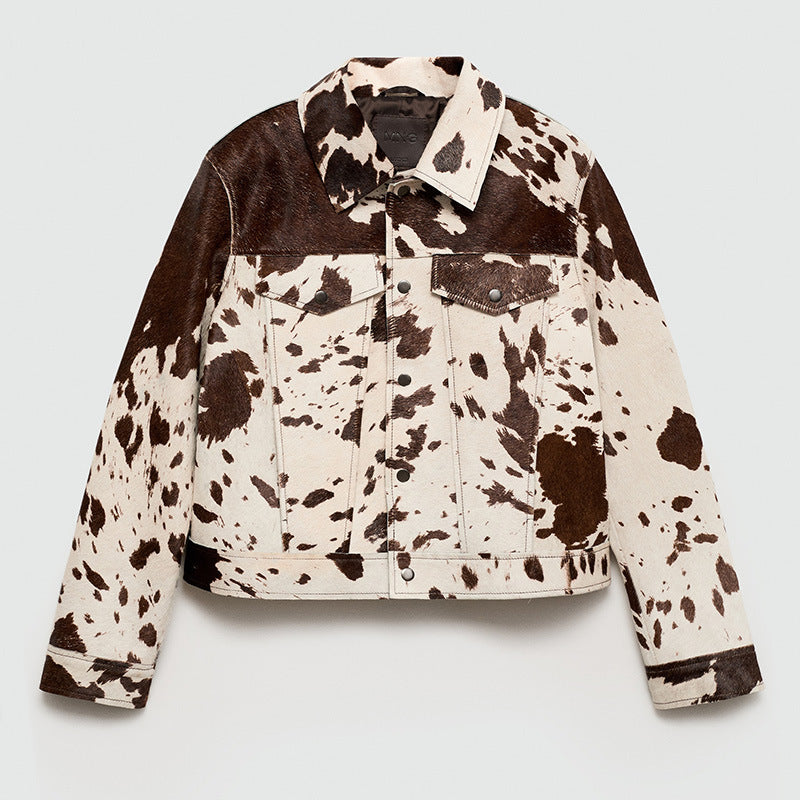 Sheepskin jacket for women with catchy design Lune London