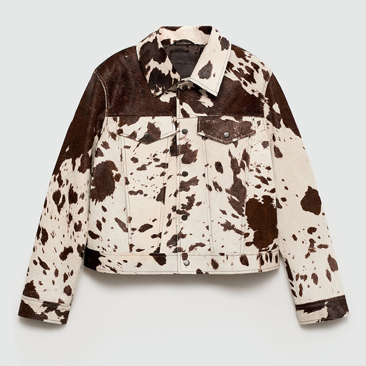 Sheepskin jacket for women with catchy design Lune London