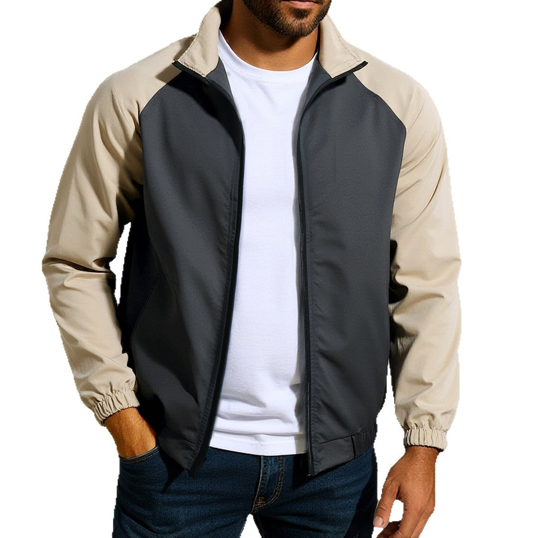 Sport transition jacket for men with tear-resistant material and elastic cuffs Lune London