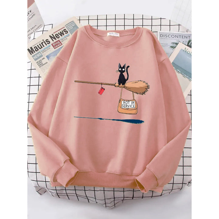 Women's sweatshirt with creative cat design Lune London