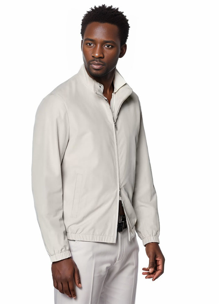 Aerial transition jacket for men with high collar and side pockets Lune London