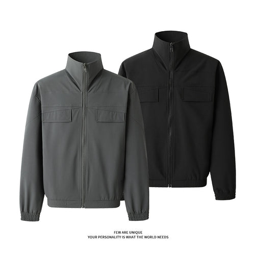 Leisure jacket for men with practical pockets and high collar Lune London