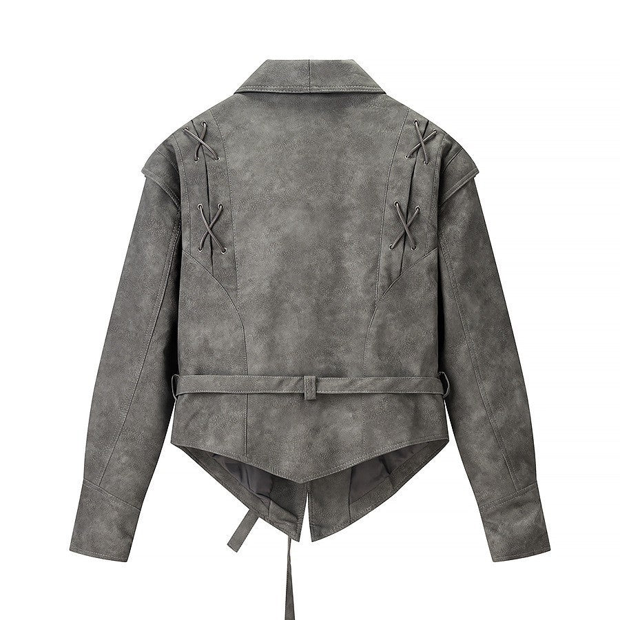 Veste courte élégante pour femmes avec détails de laçage décoratif Chic & Stil