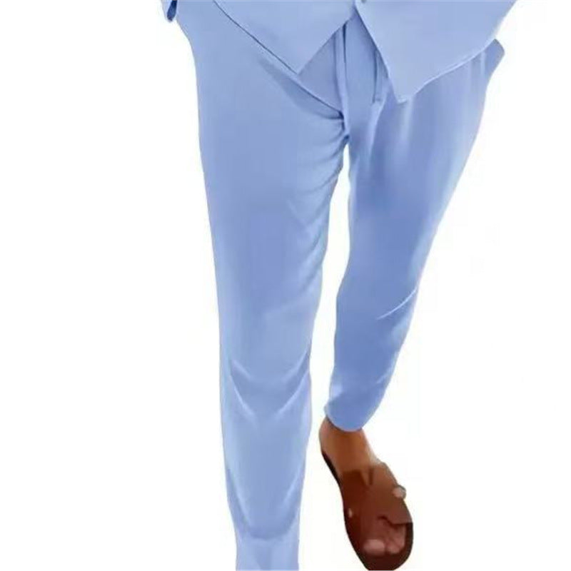 Chic and Stylish elegant casual pants for women with a modern fit and an elastic waistband