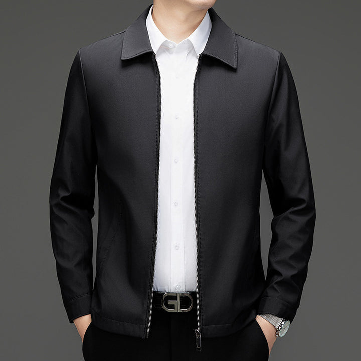 Casual transition jacket for men with modern zipper and practical pockets Lune London