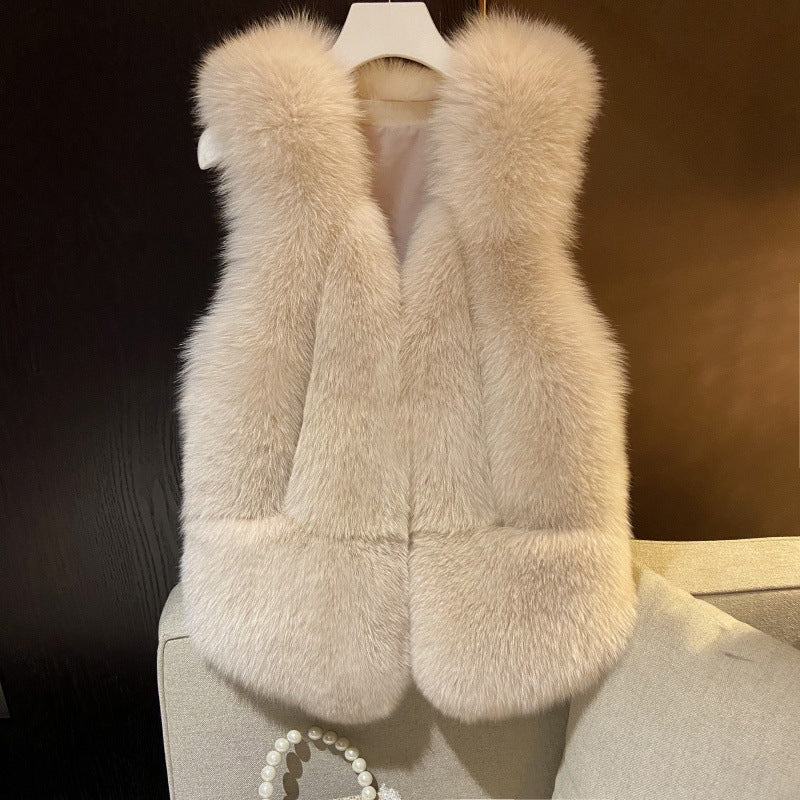 Women's faux fur gilet luxuriously soft Lune London
