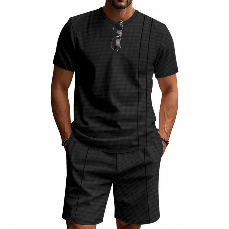 Men's short sleeve set and shorts made of breathable material Lune London