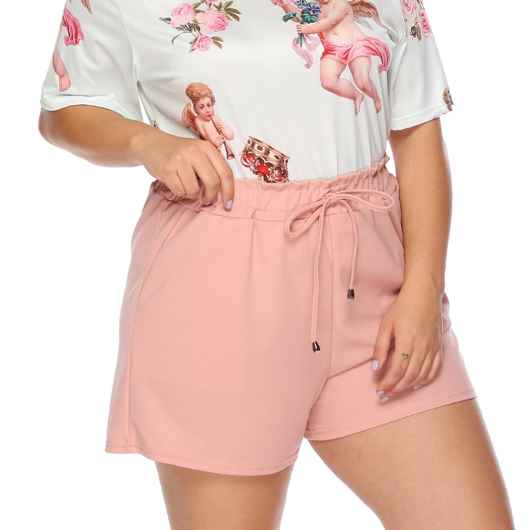 Lune London casual floral print top and shorts set for women