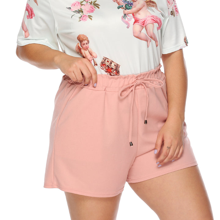 Lune London casual floral print top and shorts set for women