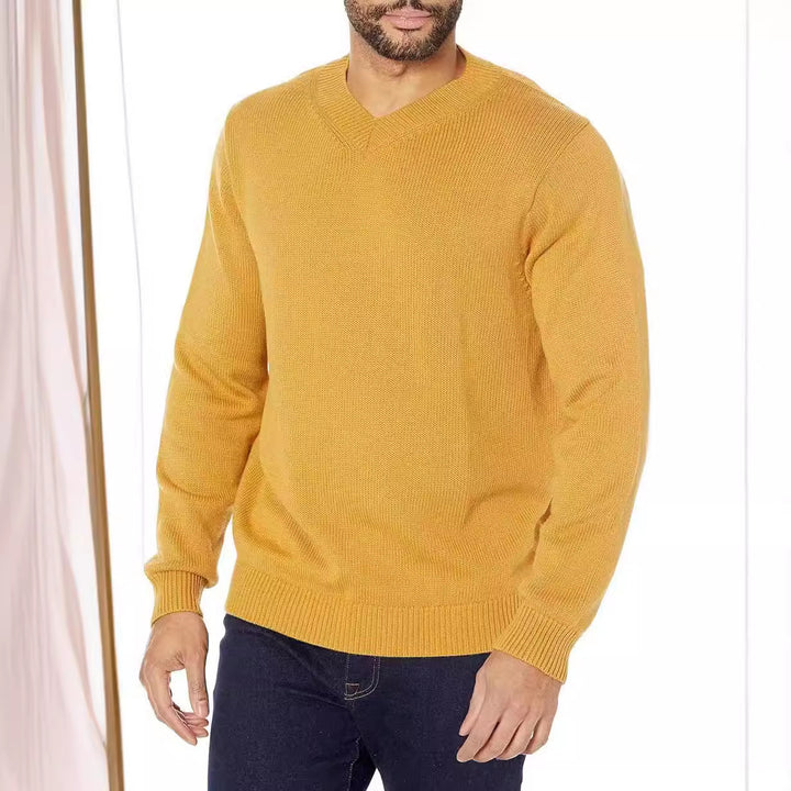 V-neck knit sweater for men Lune London