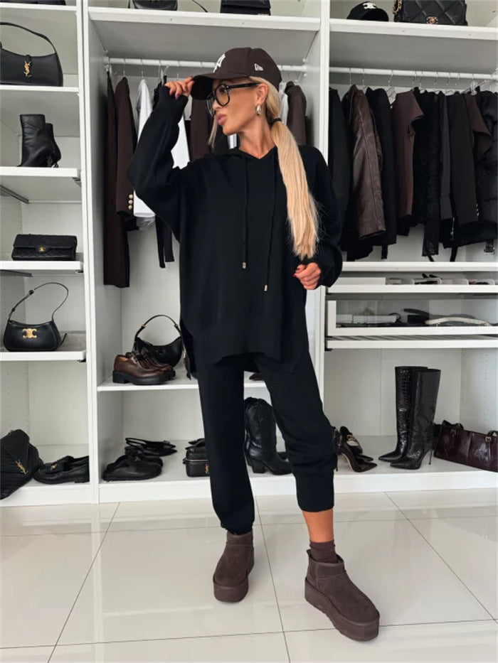 Women's casual lounge set with oversized hoodie and comfortable jogging pants Chic & Stil