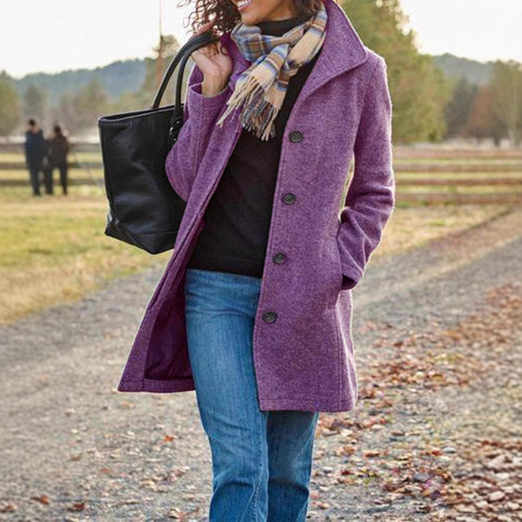 Women's Elegant Wool Coat Lune London