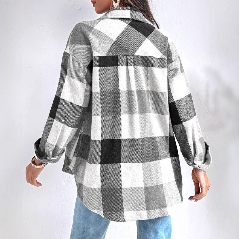 Lune London Checked Design Women's Transition Jacket