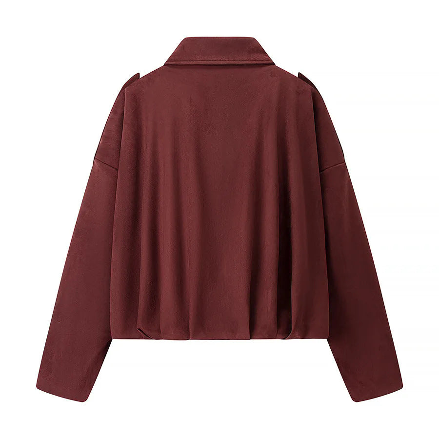 Trendy cropped jacket for women with comfortable cuffs and an elegant collar Lune London