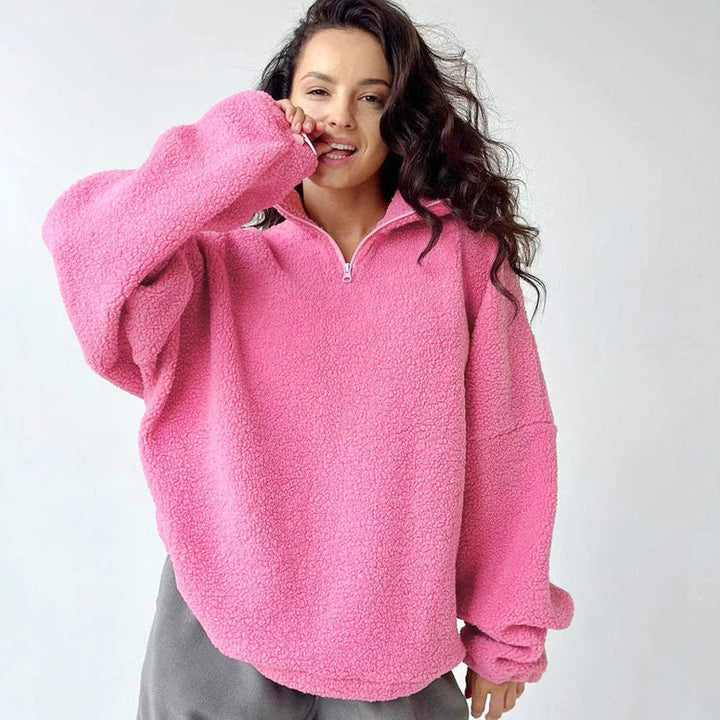 Casual fleece pullover for women Lune London