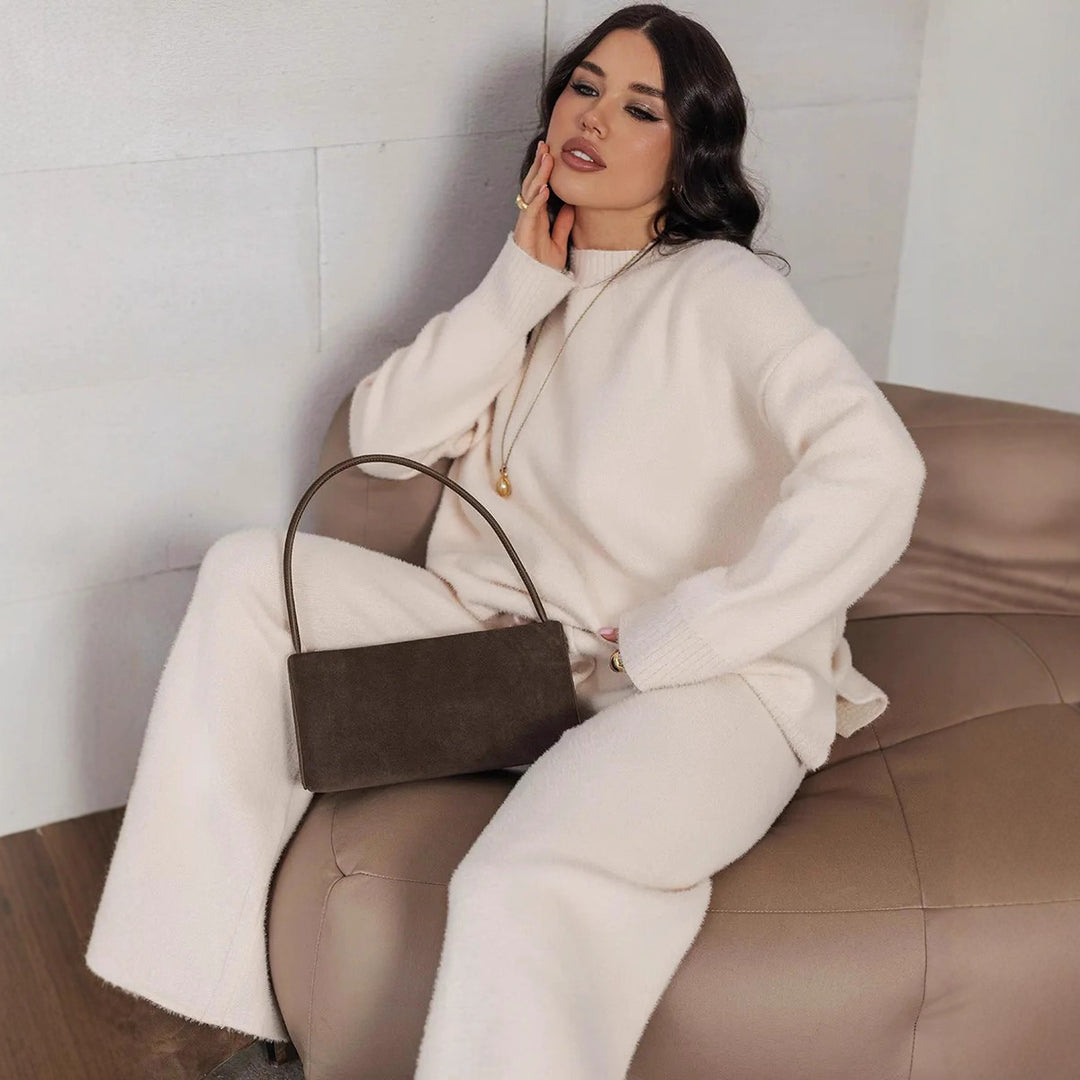 Ladies' chic and stylish wellness knit sweater