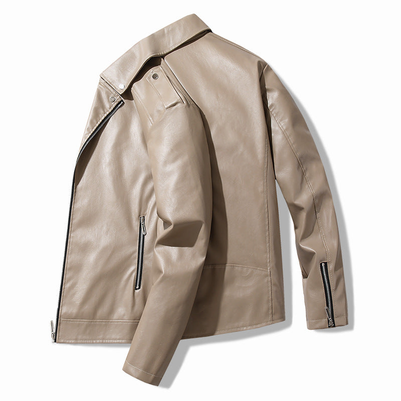 Stylish motorcycle jacket for men in faux leather Lune London