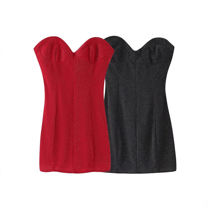 Evening dress for women with a slim fit and elegant heart neckline Lune London