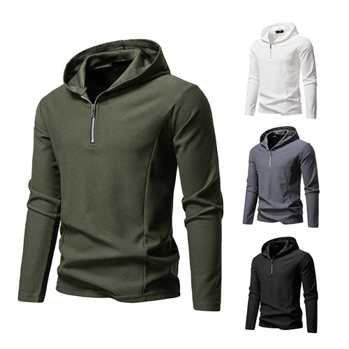 Men's functional sweater with half-zip and breathable fabric Lune London
