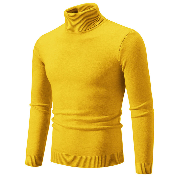 Elegant turtleneck sweater for men in fine cotton Lune London