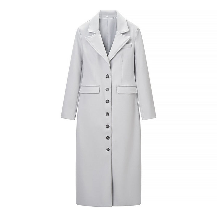 Manteau trench élégant pour femme au design minimaliste avec poches pratiques Chic & Stil