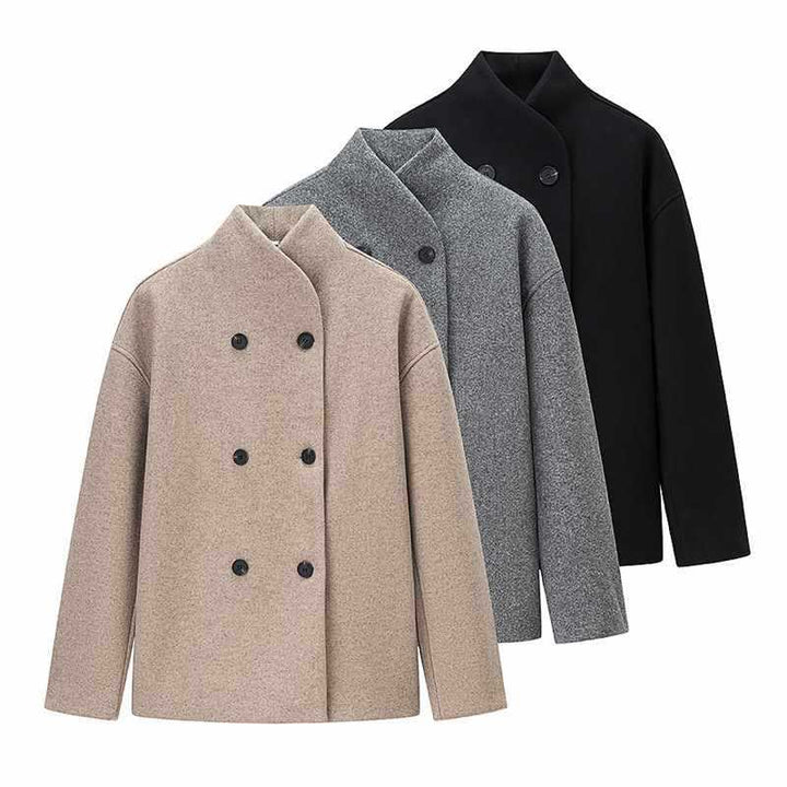 Lune London Elegant double-breasted transition jacket for women