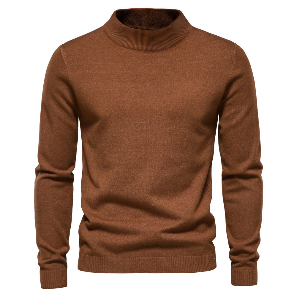 Men's Elegant Rollneck Sweater in High Quality Wool Lune London