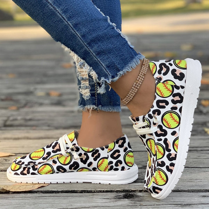 Women’s sneakers with creative baseball design Lune London