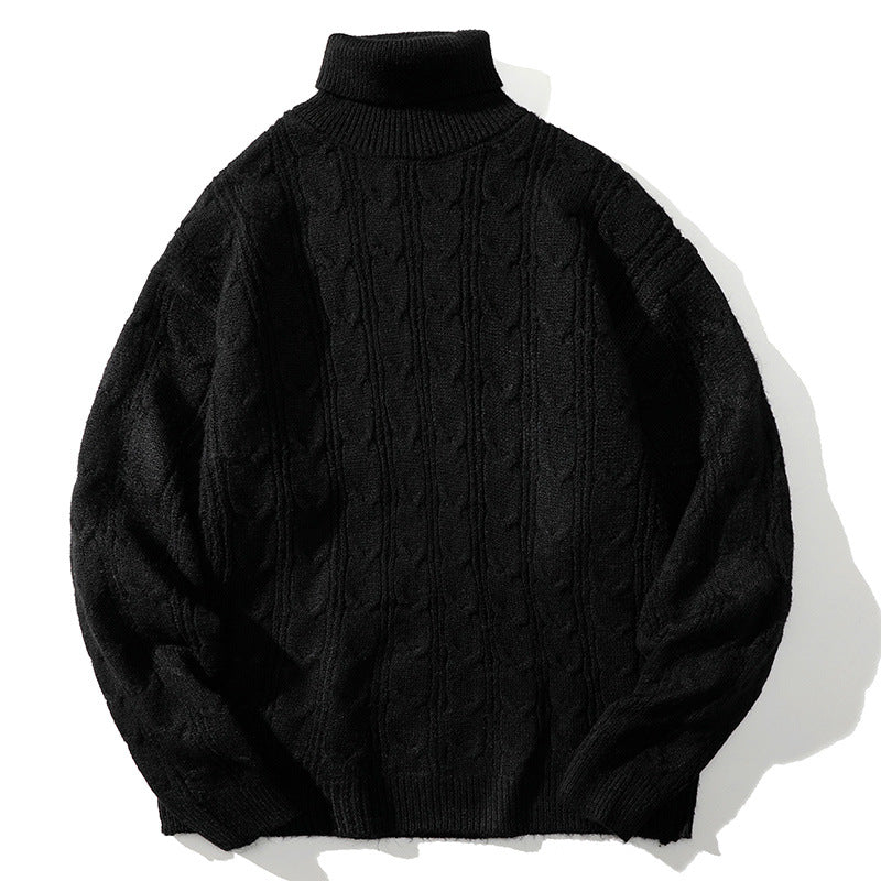 Knit sweater for women with high collar Lune London