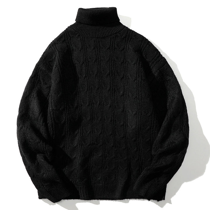 Knit sweater for women with high collar Lune London