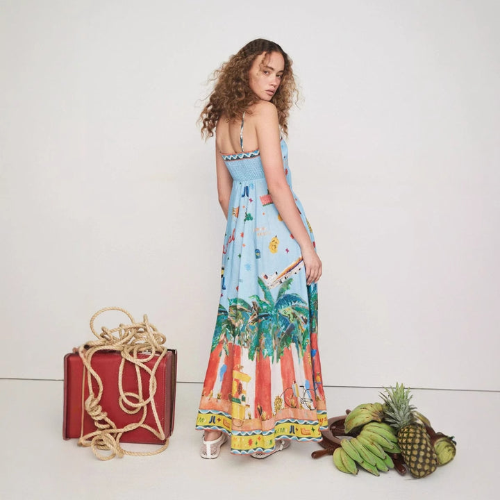 Chic & Stil Women's Bohemian Inspired Summer Maxi Dress