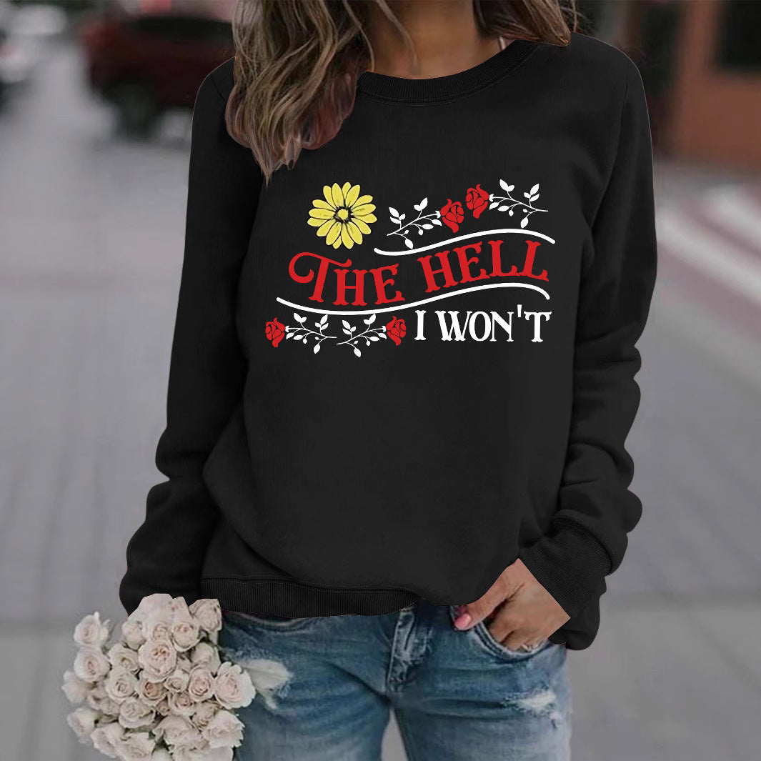Sweatshirt pour femmes avec motif ludique et coupe confortable Chic & Stil