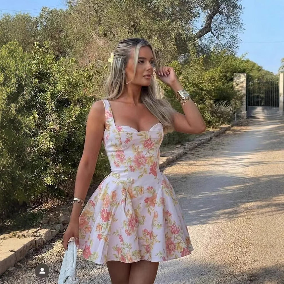 Summer dress for women with an elegant A-line cut Lune London