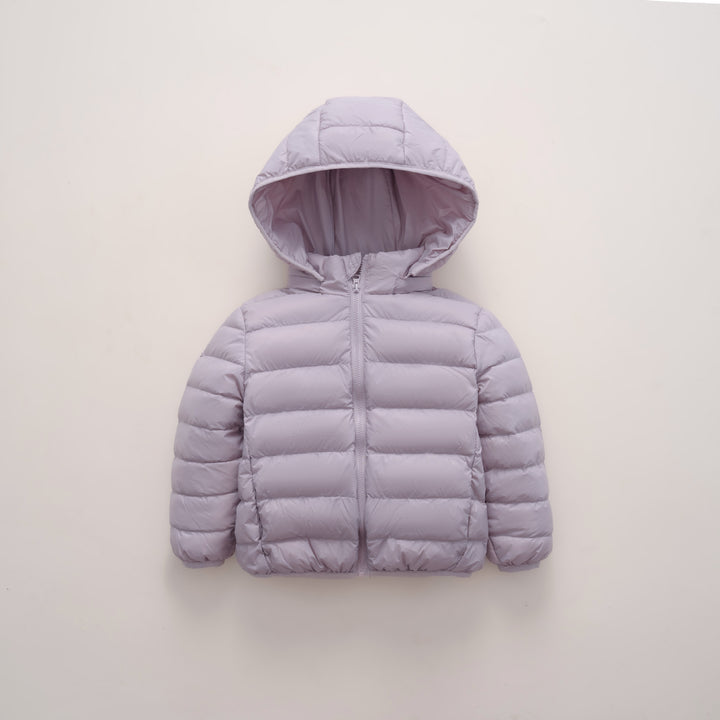 Ladies warm quilted jacket with hood Lune London