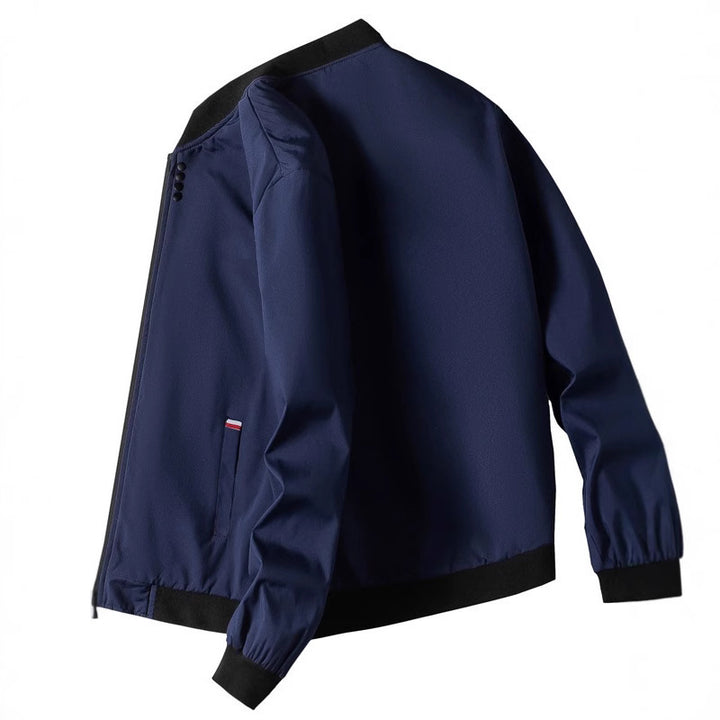 Elegant leisure jacket for men with a stand-up collar and side zipper Lune London