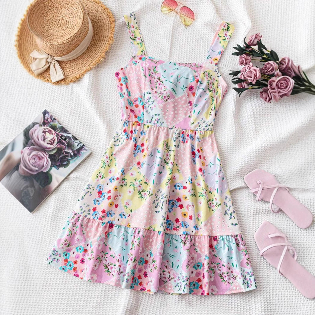 Lune London Floral Ruffled Summer Dress for Women