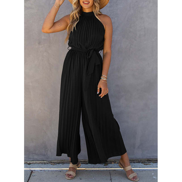 Ladies elegant pleated jumpsuit Lune London