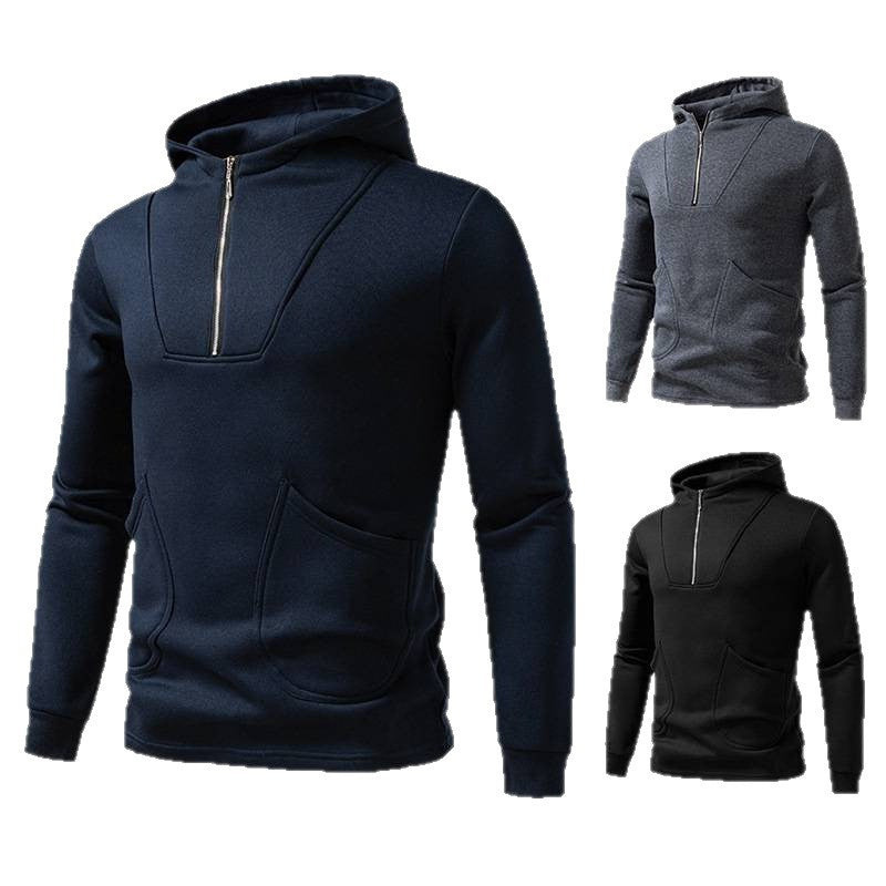 Men's modern zip hoodie with practical pockets Lune London