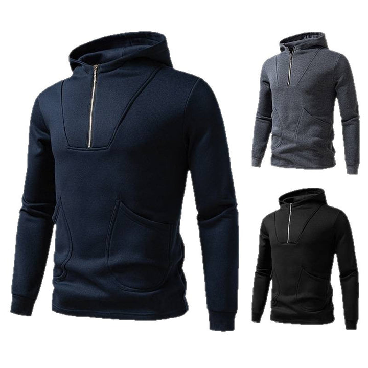 Men's modern zip hoodie with practical pockets Lune London