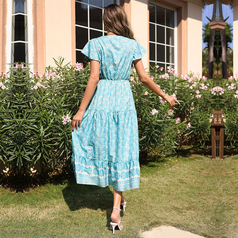 Elegant maxi dresses for women with detailed patterns Lune London