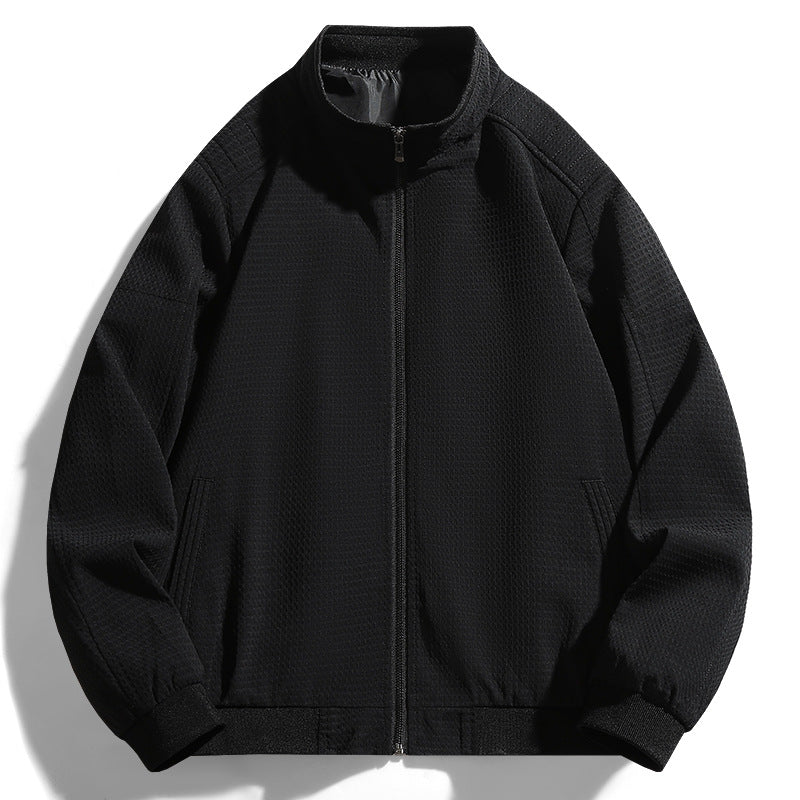 Versatile leisure jacket for men with textured surface Lune London