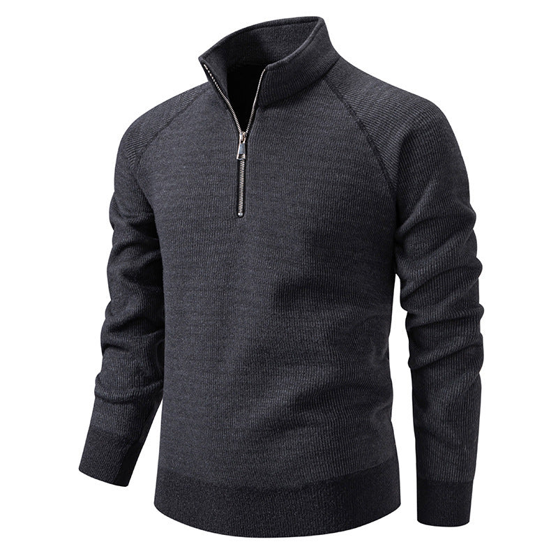 Men's sweater with modern zipper and raglan sleeves Lune London