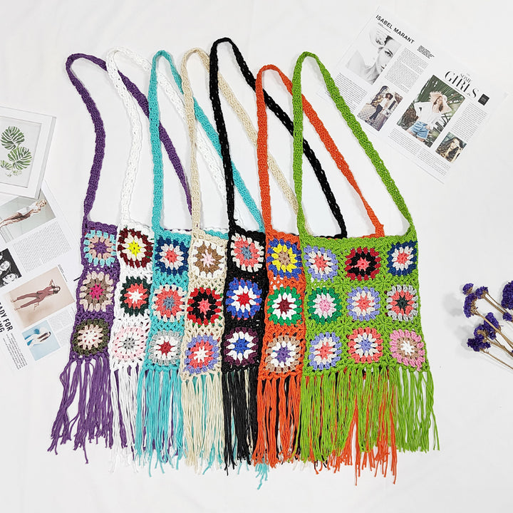 Boho crochet shoulder bag for women Lune London
