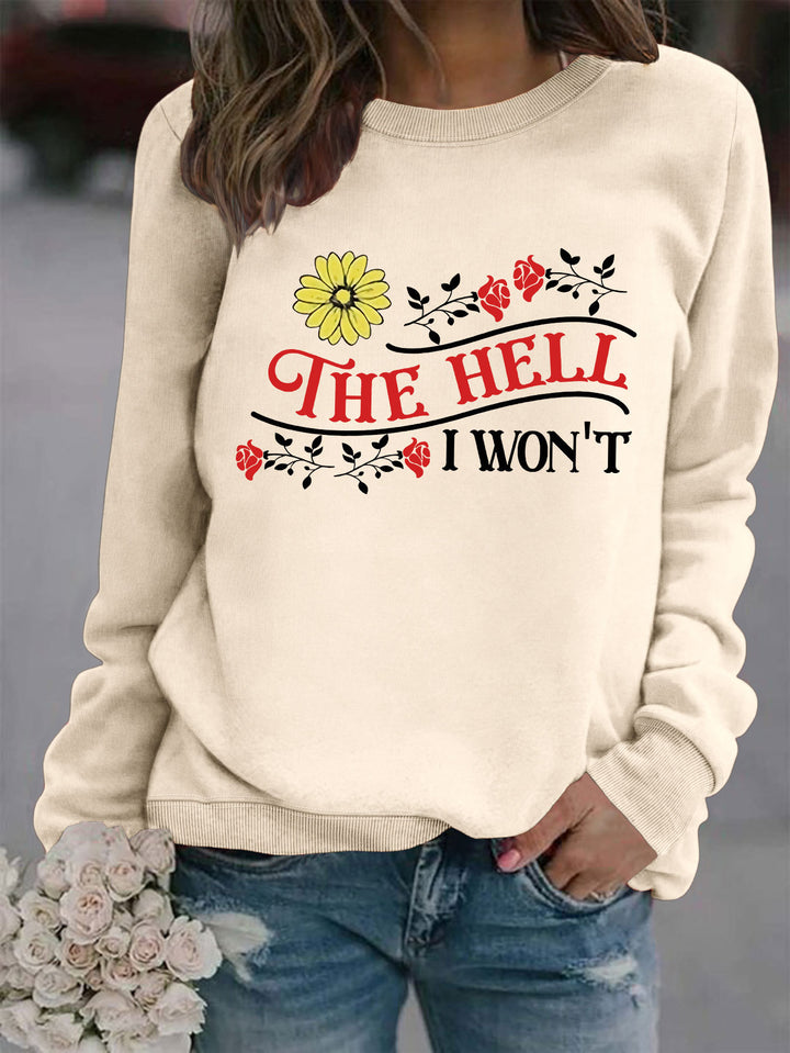 Sweatshirt pour femmes avec motif ludique et coupe confortable Chic & Stil