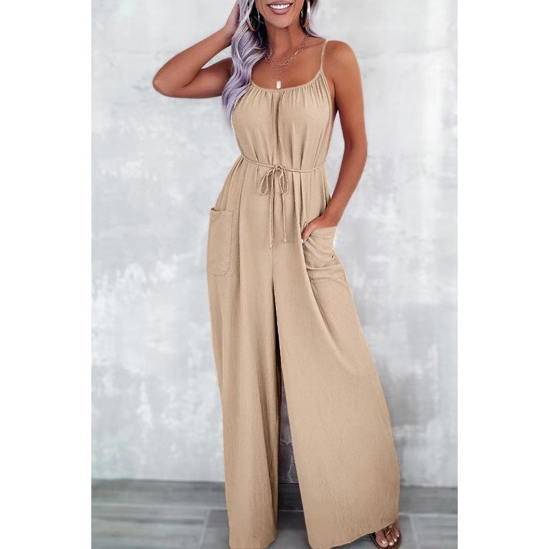 Ladies backless wide-leg jumpsuit Lune London